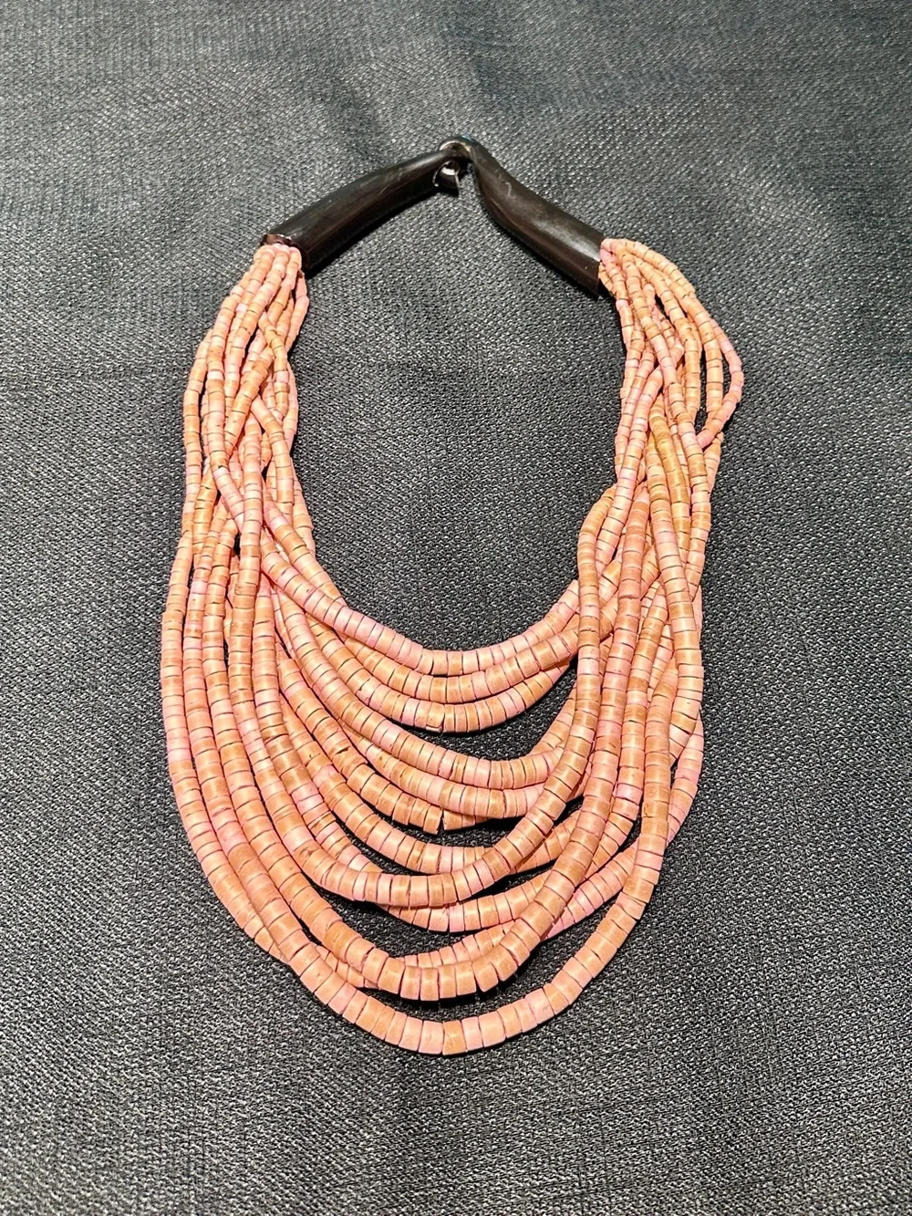 Gerda Lynggaard for Monies 12-Strand Heishi Bead Necklace